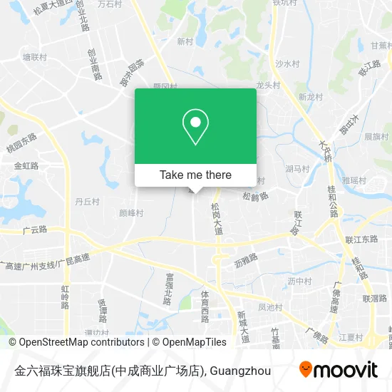 金六福珠宝旗舰店(中成商业广场店) map