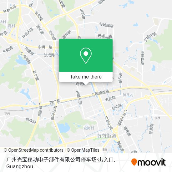 广州光宝移动电子部件有限公司停车场-出入口 map