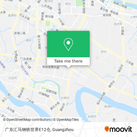 广东汇马钢铁世界E12仓 map
