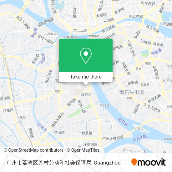 广州市荔湾区芳村劳动和社会保障局 map