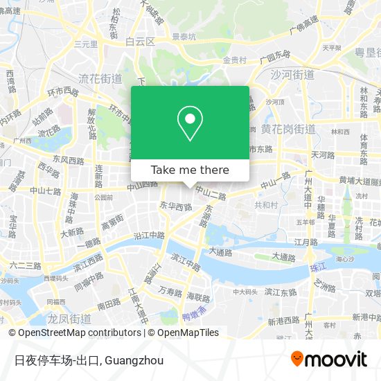 日夜停车场-出口 map