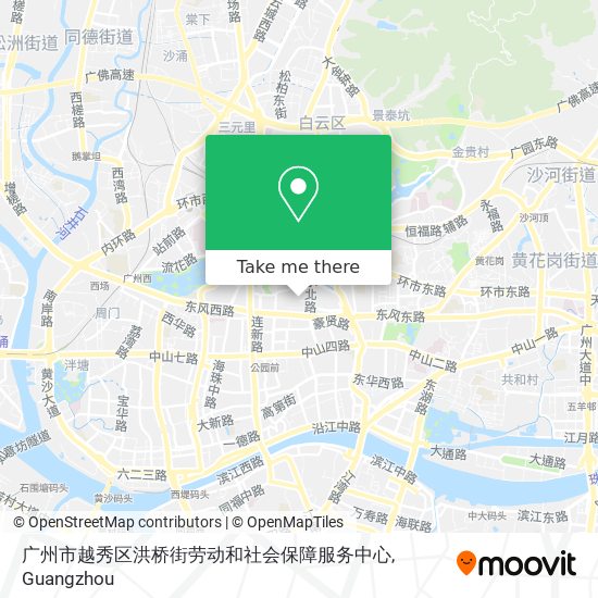 广州市越秀区洪桥街劳动和社会保障服务中心 map