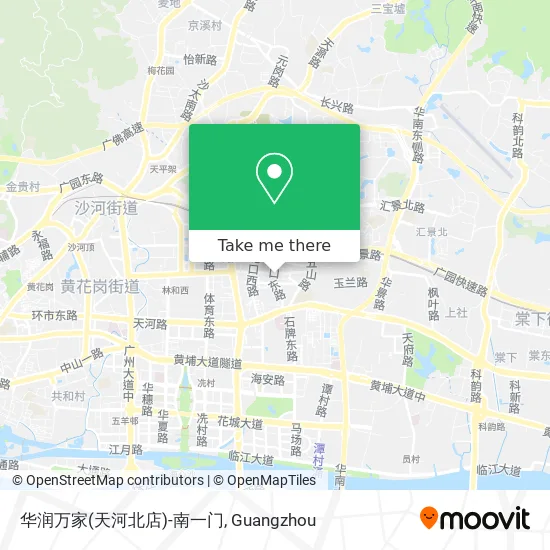 华润万家(天河北店)-南一门 map
