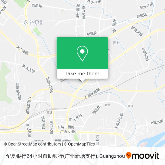 华夏银行24小时自助银行(广州新塘支行) map