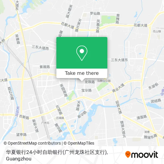 华夏银行24小时自助银行(广州龙珠社区支行) map