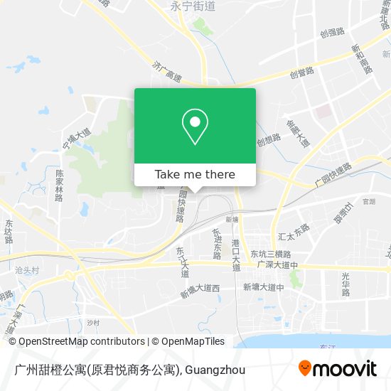 广州甜橙公寓(原君悦商务公寓) map