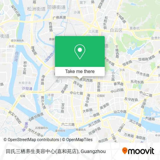 田氏三栖养生美容中心(嘉和苑店) map