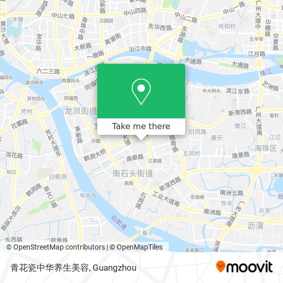青花瓷中华养生美容 map