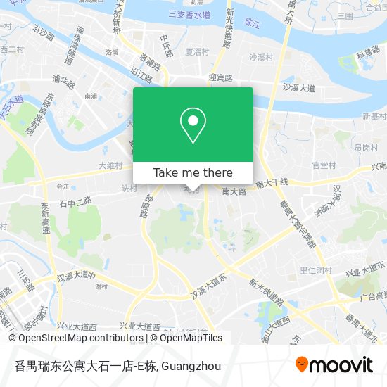 番禺瑞东公寓大石一店-E栋 map