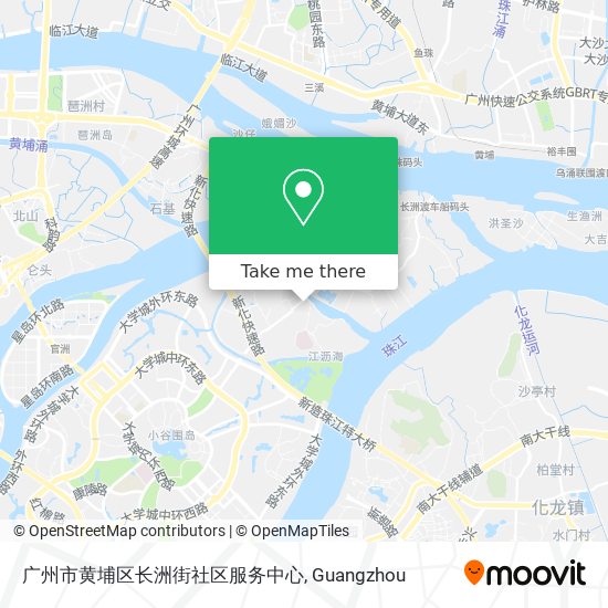 广州市黄埔区长洲街社区服务中心 map