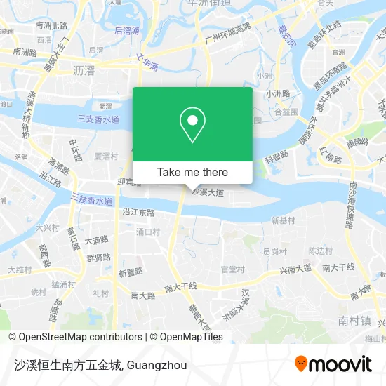 沙溪恒生南方五金城 map
