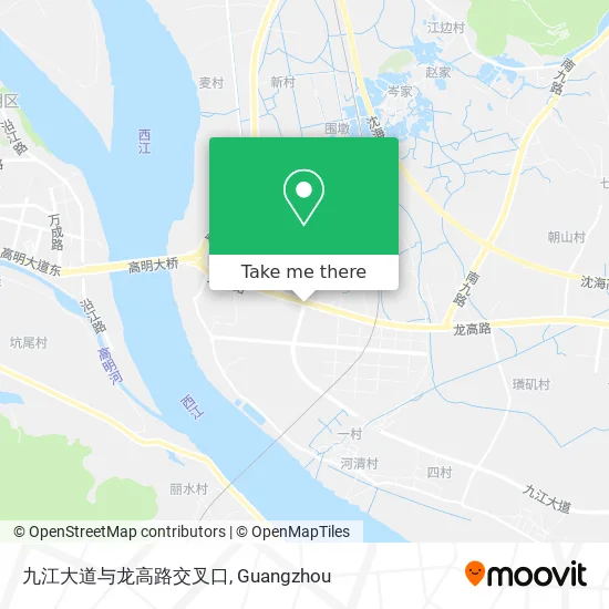 九江大道与龙高路交叉口 map
