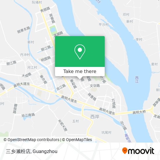 三乡濑粉店 map