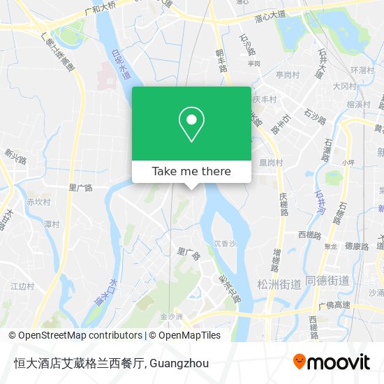 恒大酒店艾葳格兰西餐厅 map