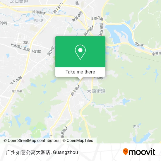 广州如意公寓大源店 map