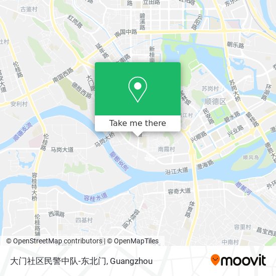 大门社区民警中队-东北门 map