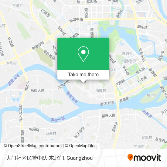 大门社区民警中队-东北门 map