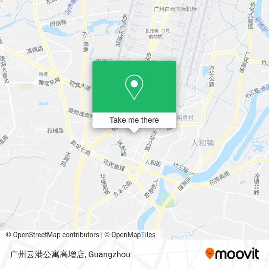 广州云港公寓高增店 map