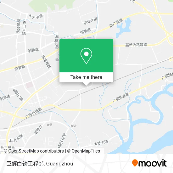 巨辉白铁工程部 map