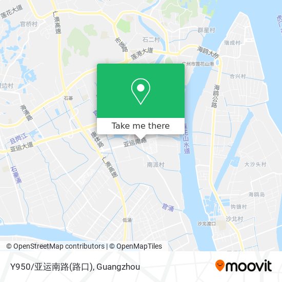 Y950/亚运南路(路口) map
