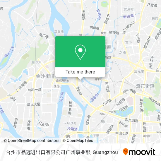 台州市品冠进出口有限公司广州事业部 map