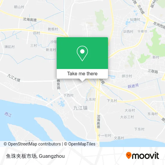 鱼珠夹板市场 map