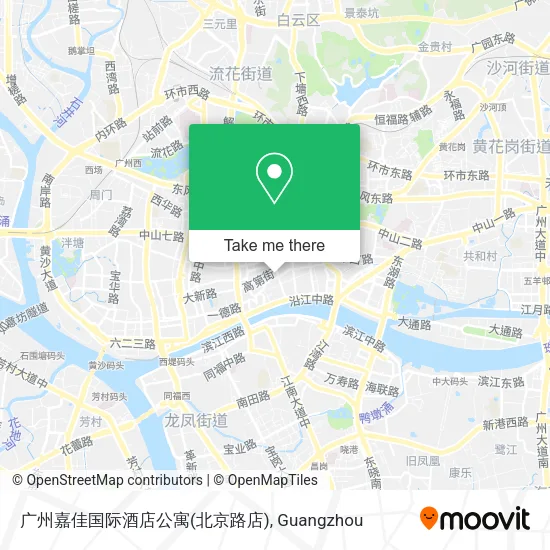 广州嘉佳国际酒店公寓(北京路店) map