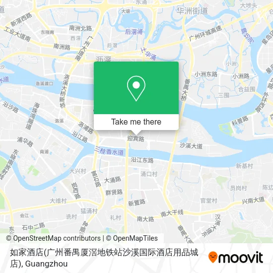 如家酒店(广州番禺厦滘地铁站沙溪国际酒店用品城店) map