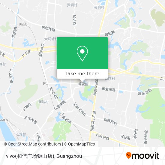 vivo(和信广场狮山店) map