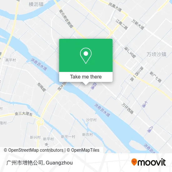 广州市增艳公司 map