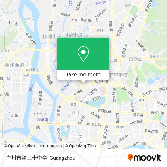 广州市第三十中学 map