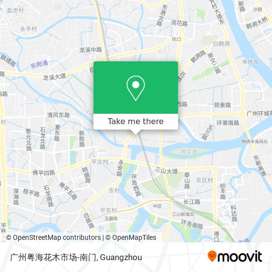 广州粤海花木市场-南门 map