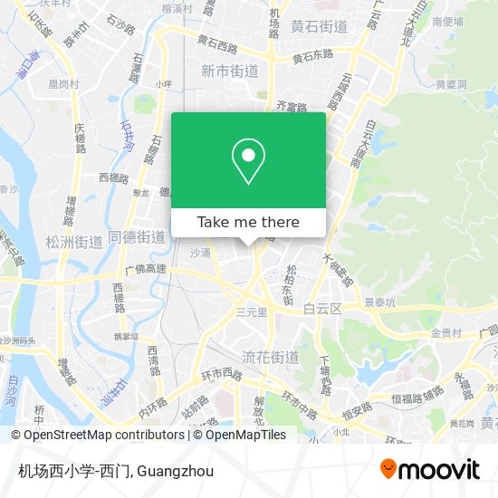 机场西小学-西门 map