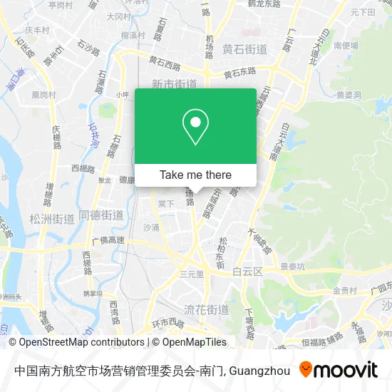 中国南方航空市场营销管理委员会-南门 map