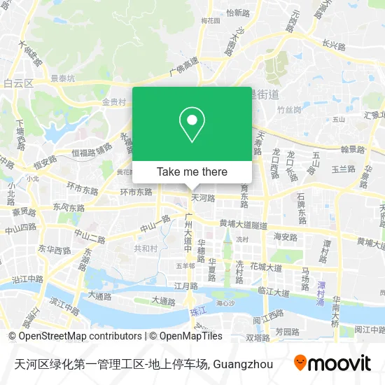 天河区绿化第一管理工区-地上停车场 map