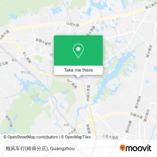顺风车行(岭南分店) map