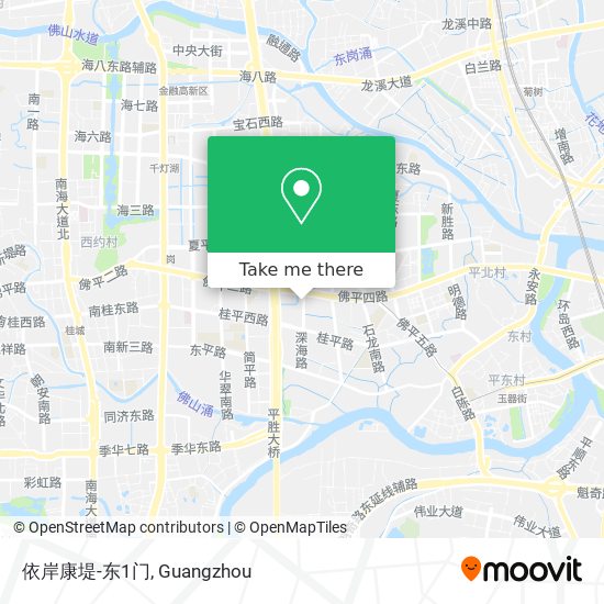 依岸康堤-东1门 map