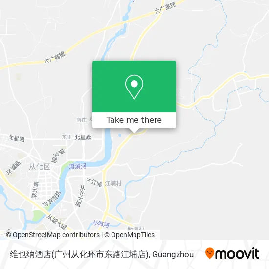维也纳酒店(广州从化环市东路江埔店) map