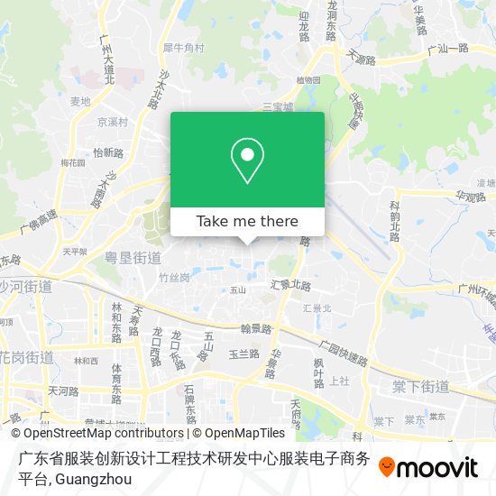 广东省服装创新设计工程技术研发中心服装电子商务平台 map