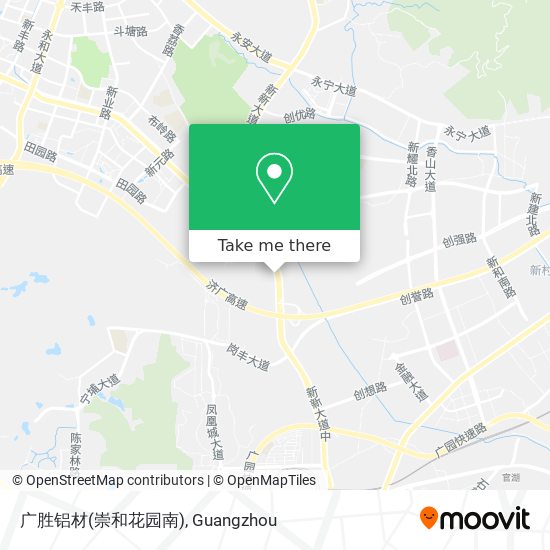 广胜铝材(崇和花园南) map