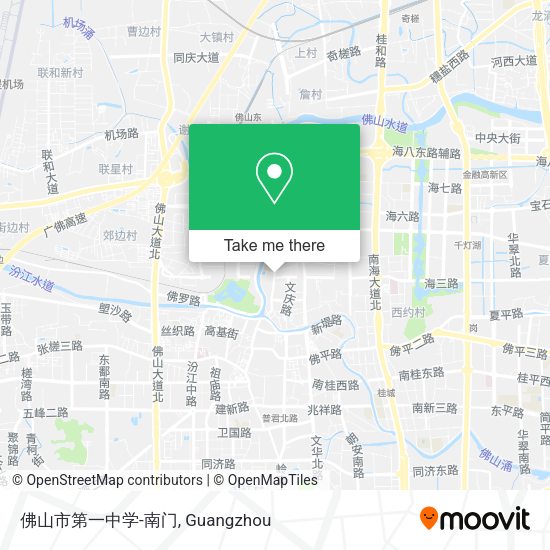 佛山市第一中学-南门 map