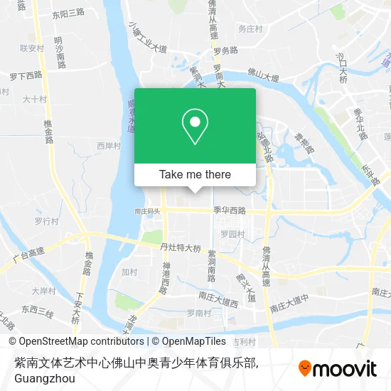 紫南文体艺术中心佛山中奥青少年体育俱乐部 map