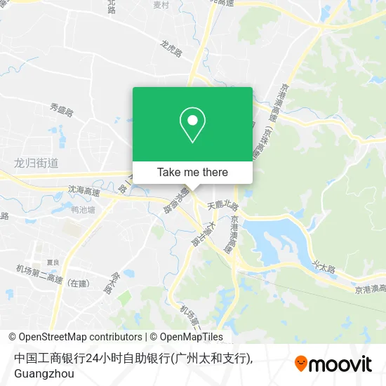 中国工商银行24小时自助银行(广州太和支行) map