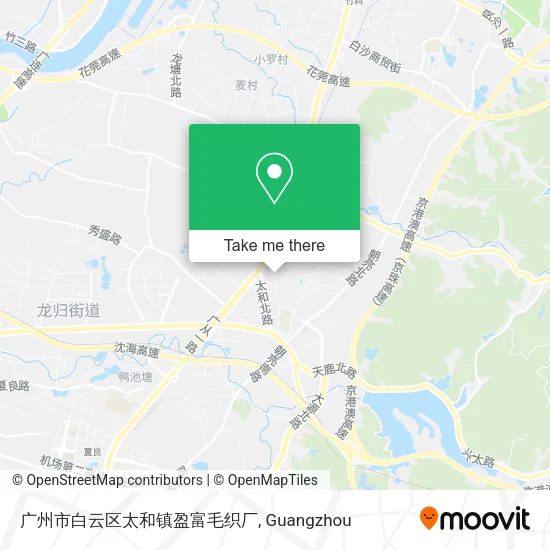 广州市白云区太和镇盈富毛织厂 map