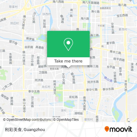 刚彩美食 map