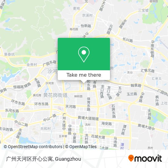广州天河区开心公寓 map