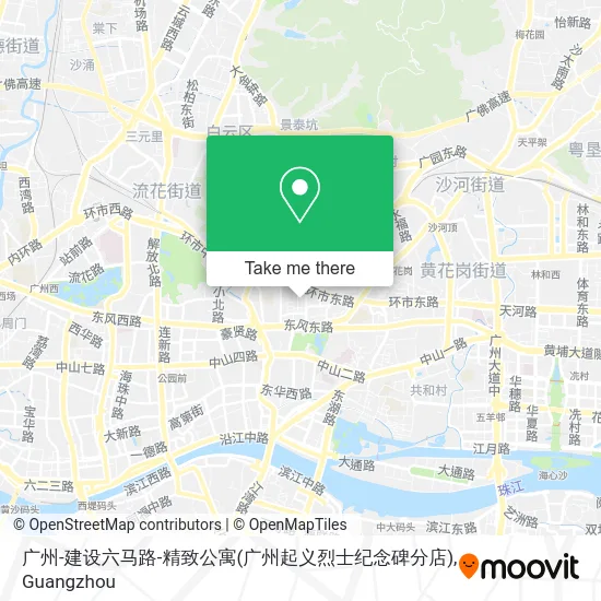 广州-建设六马路-精致公寓(广州起义烈士纪念碑分店) map