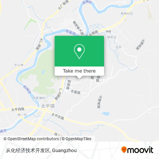 从化经济技术开发区 map