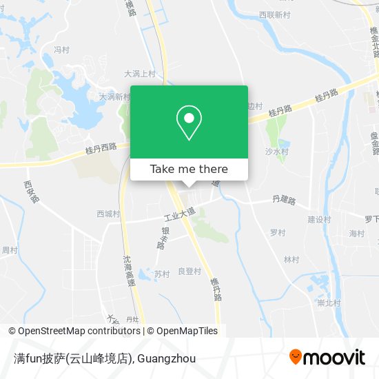 满fun披萨(云山峰境店) map