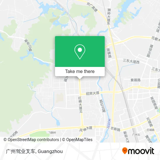 广州驾业叉车 map